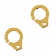 DQ Metall Anhänger Handschellen 15x12mm Gold